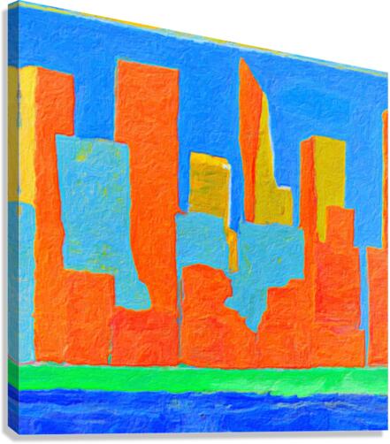 A Manhattan Reduction Canvas Print