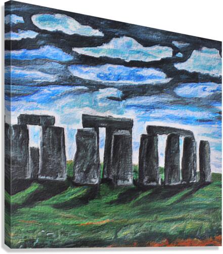 Stonehenge Under Clouds Canvas Print