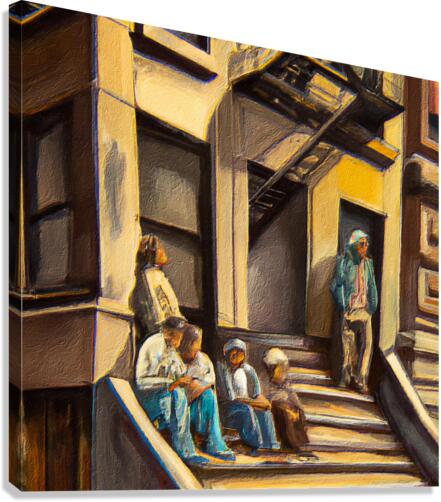 View From the Stoop Canvas Print