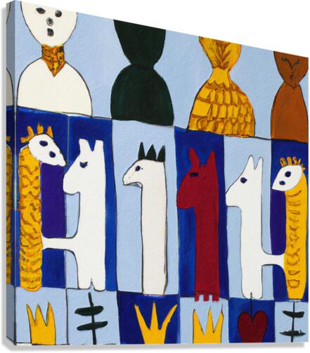 Three Dimensional Chess II Canvas Print