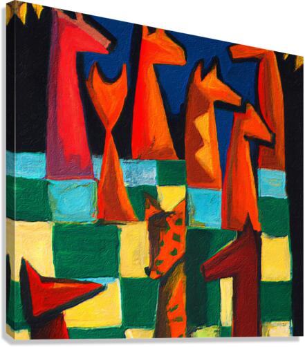 Three Dimensional Chess V Canvas Print