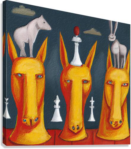 Three Dimensional Chess IV Canvas Print