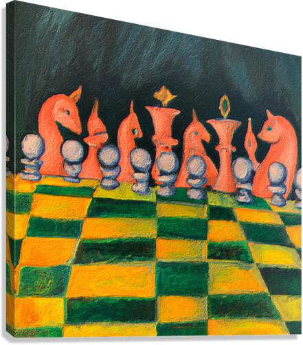 Three Dimensional Chess I Canvas Print