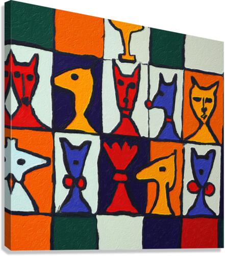 Three Dimensional Chess III Canvas Print