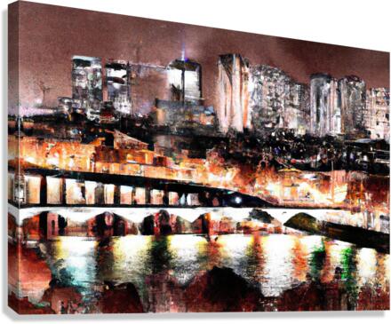 Paris at Night Canvas Print