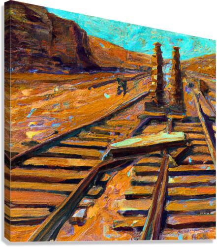 Railroad Construction Canvas Print