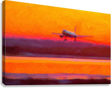 Three Point Landing Canvas Print