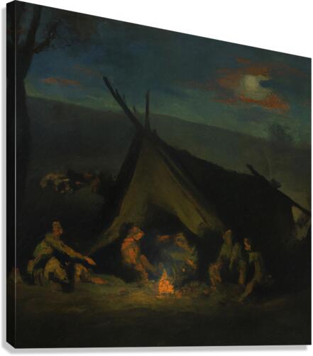 Evening Campfire Canvas Print