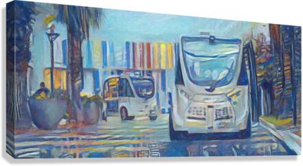 Beep Shuttles Canvas Print