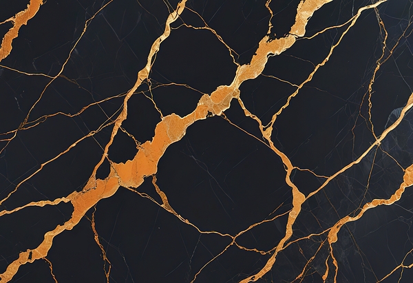 a black marble surface with intricate patterns 2. by Dumitru Oniga