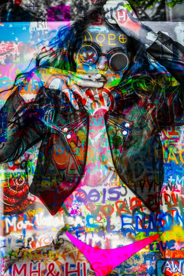 LA FEMME A LA VESTE DE CUIR  Print