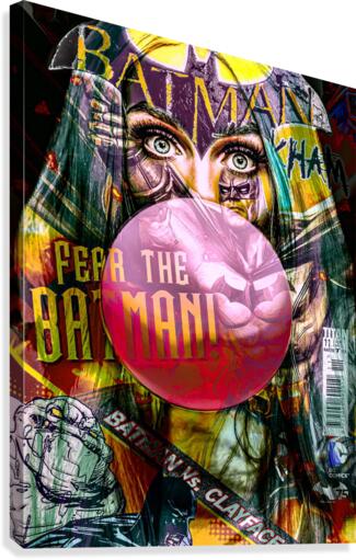 LA BATMAN Canvas Print