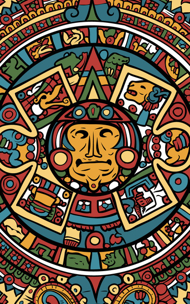 Aztec God of Sun by YV