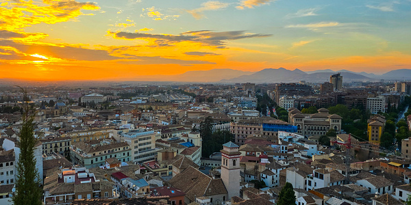Granada at Sunset Print