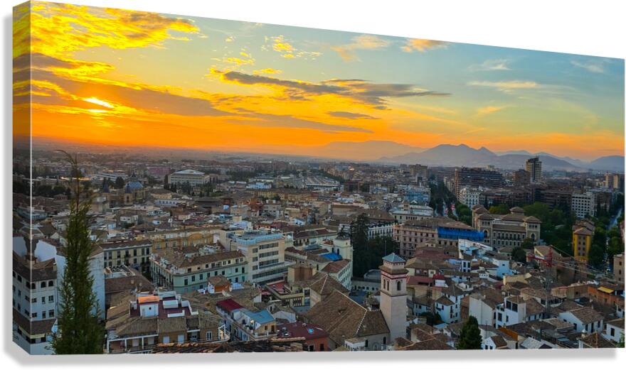 Granada at Sunset Canvas Print