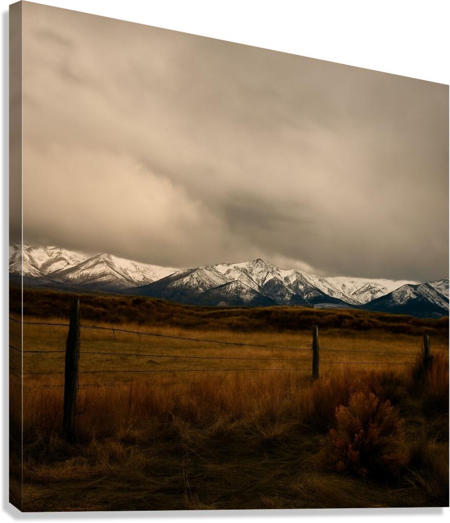 Under a Heavy Sky Canvas Print