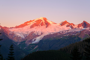 Last Light on Mt Baker
