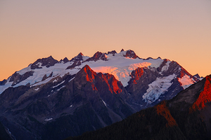 Last Light on Mt Olympus