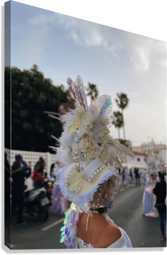 Carnaval Headpiece Canvas Print