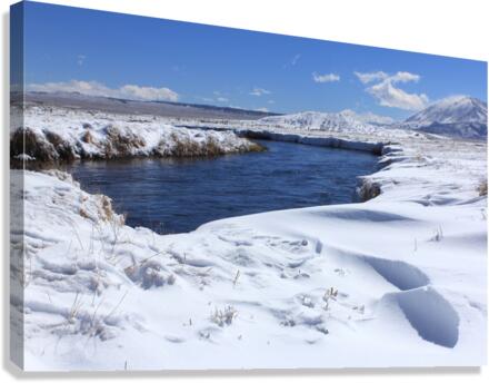 OwensRiverSnow Canvas Print