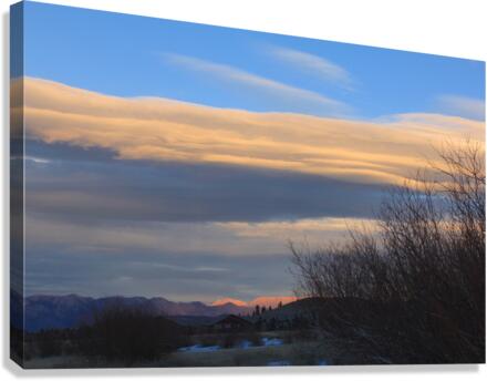 sunsetLenticularjan2021 Canvas Print