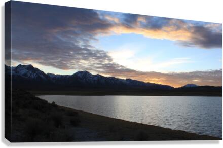 Lake Sunset Reflection Canvas Print
