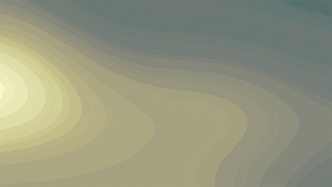 Layered Half Sphere - Yellow & Blue