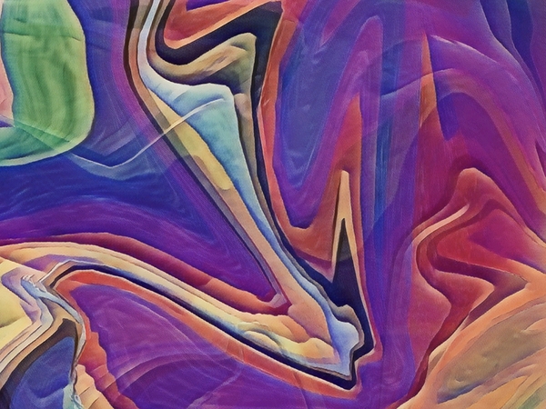 Wave of Vivid Colors by Millie R Lissow