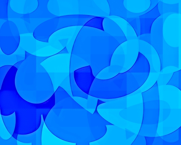 Blued Overlap by Millie R Lissow