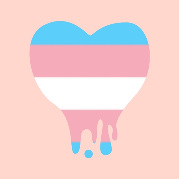Transgender Dripping Heart by Millie R Lissow