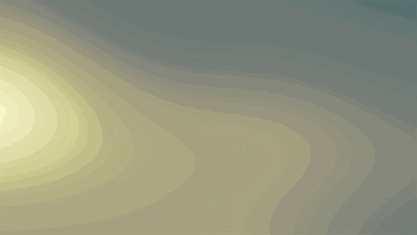 Layered Half Sphere - Yellow & Blue by Millie R Lissow