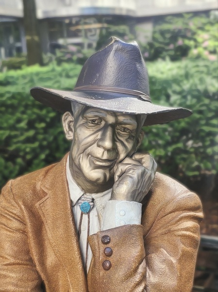 Bench Statue by Millie R Lissow