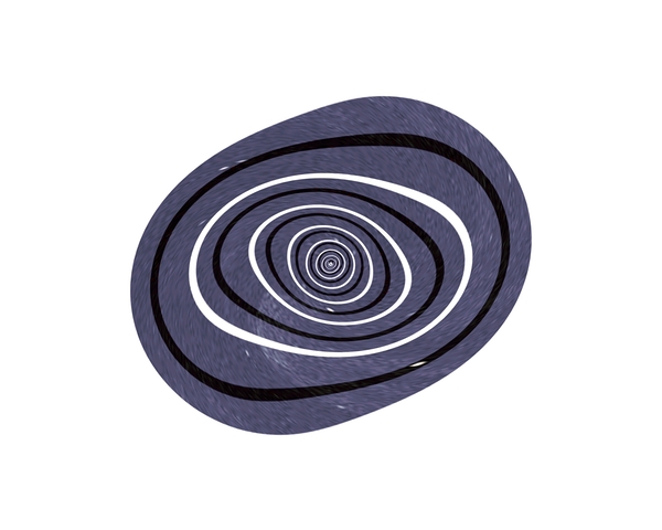 Overlapping Spiral by Millie R Lissow