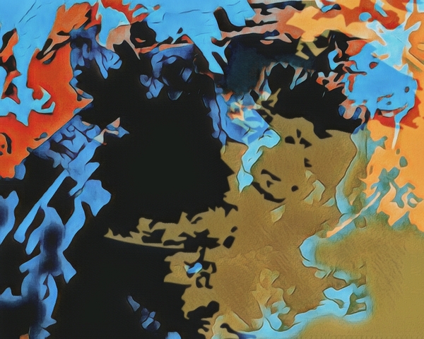 Chaotic Brushstrokes by Millie R Lissow