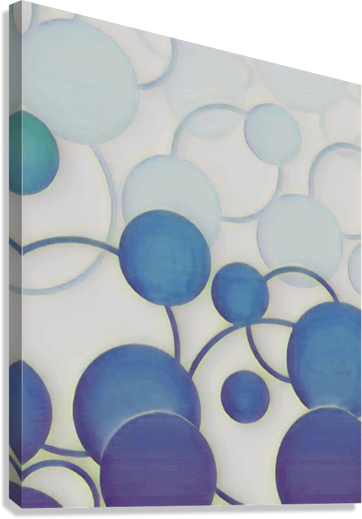 Blue Ball Lines Canvas Print
