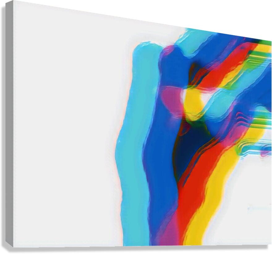 Overlapping Colors Canvas Print