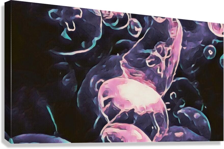 Fluid Motion Colored Canvas Print