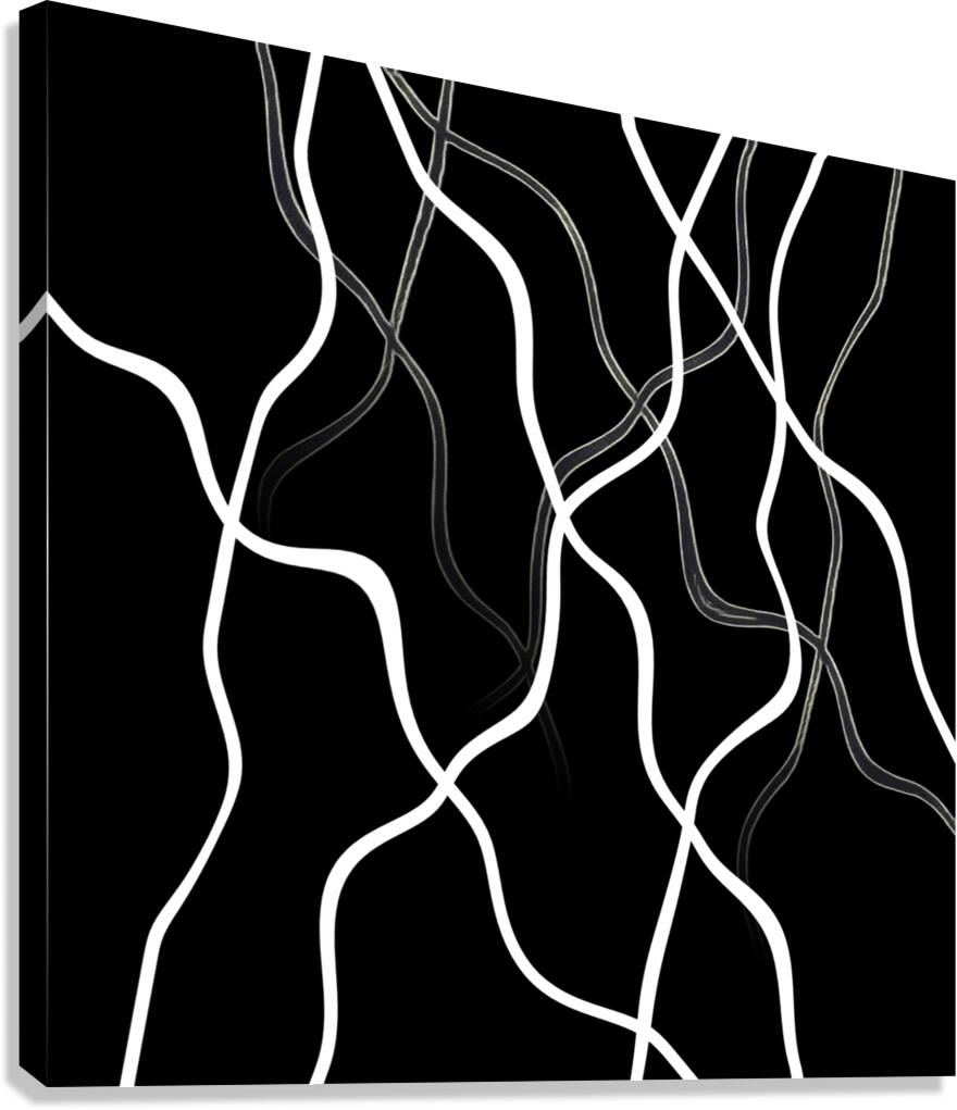 Cut Ties - Negative Canvas Print