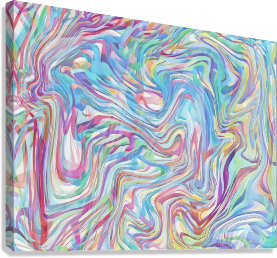 Vibrance Swirl Canvas Print