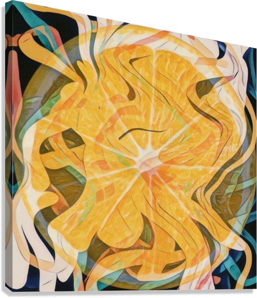 Twisted Orange Canvas Print