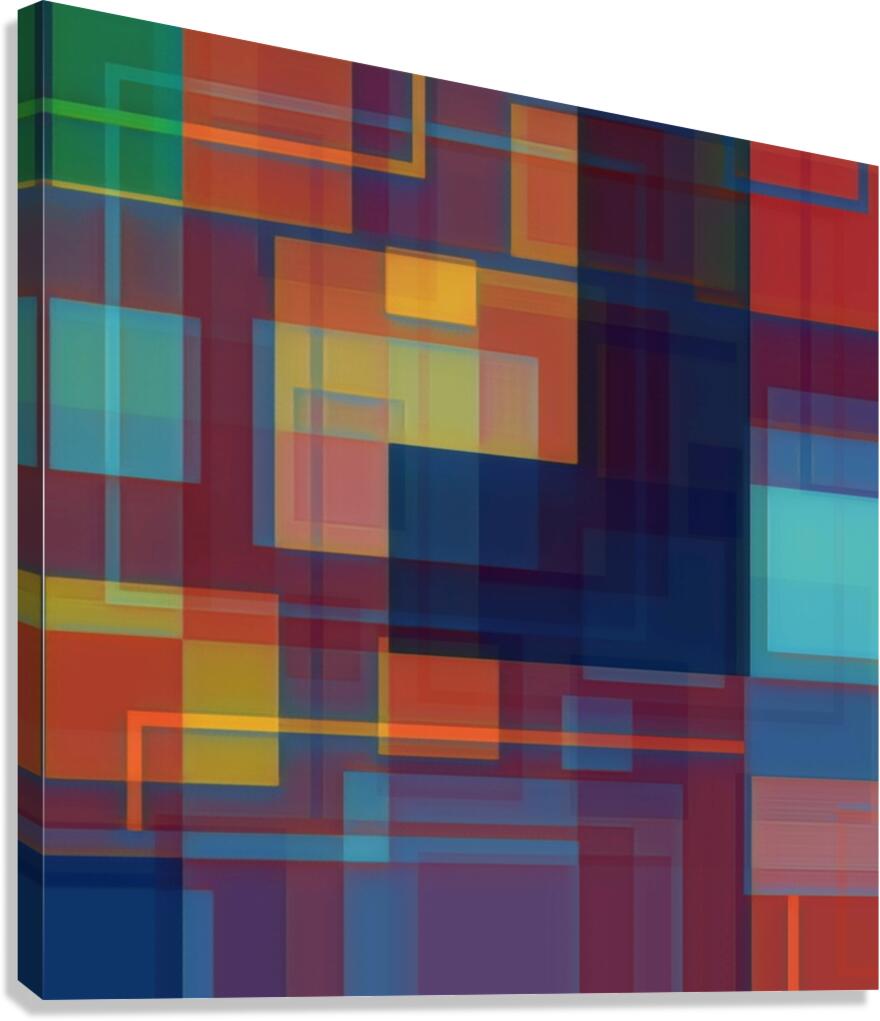 Multilayer Overlap Canvas Print