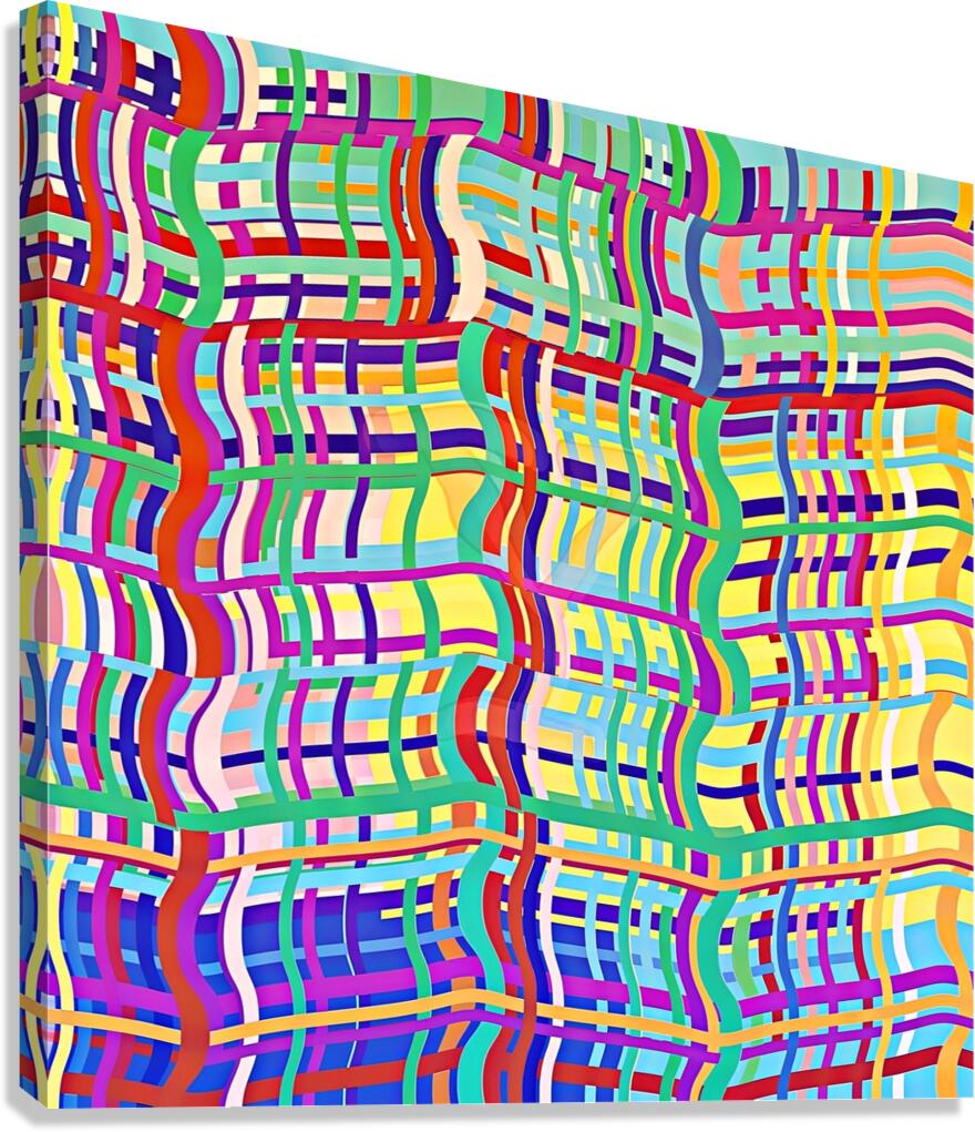 Disrupted Grid Canvas Print