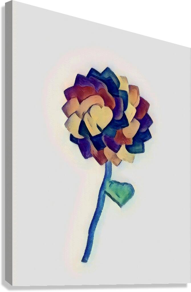 Love Flower Canvas Print