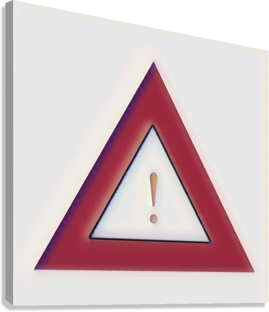Altered Caution Canvas Print