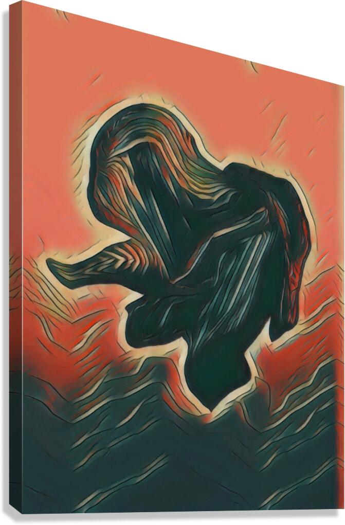 Shadowed Figure Canvas Print