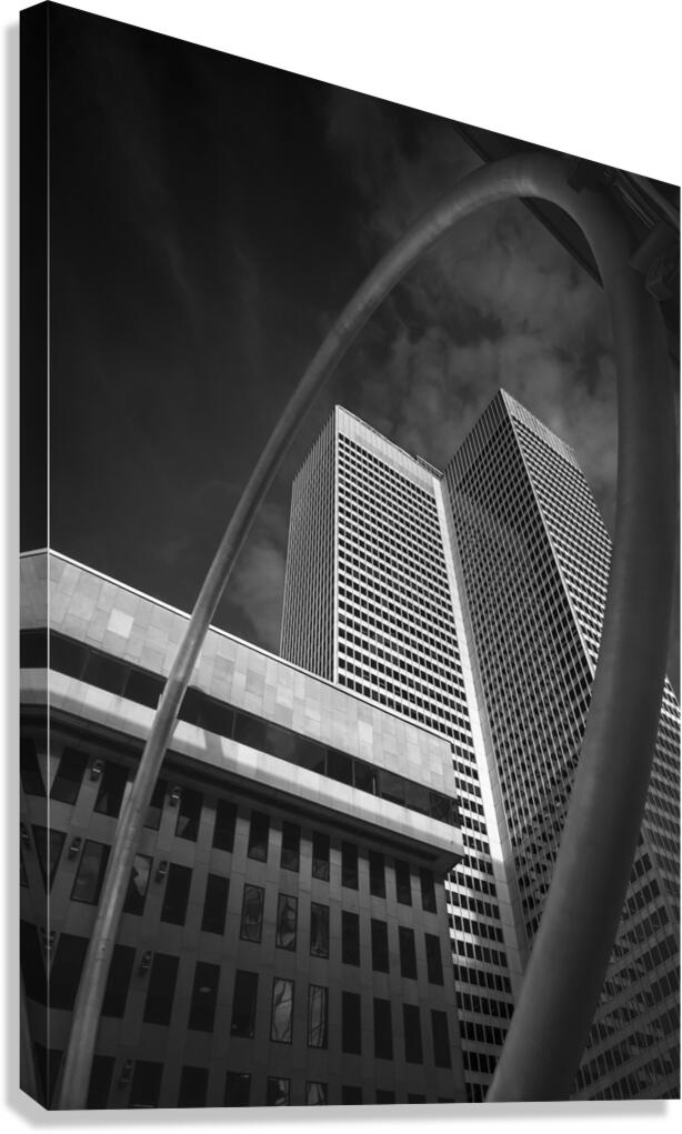 Geometric Conflict Canvas Print