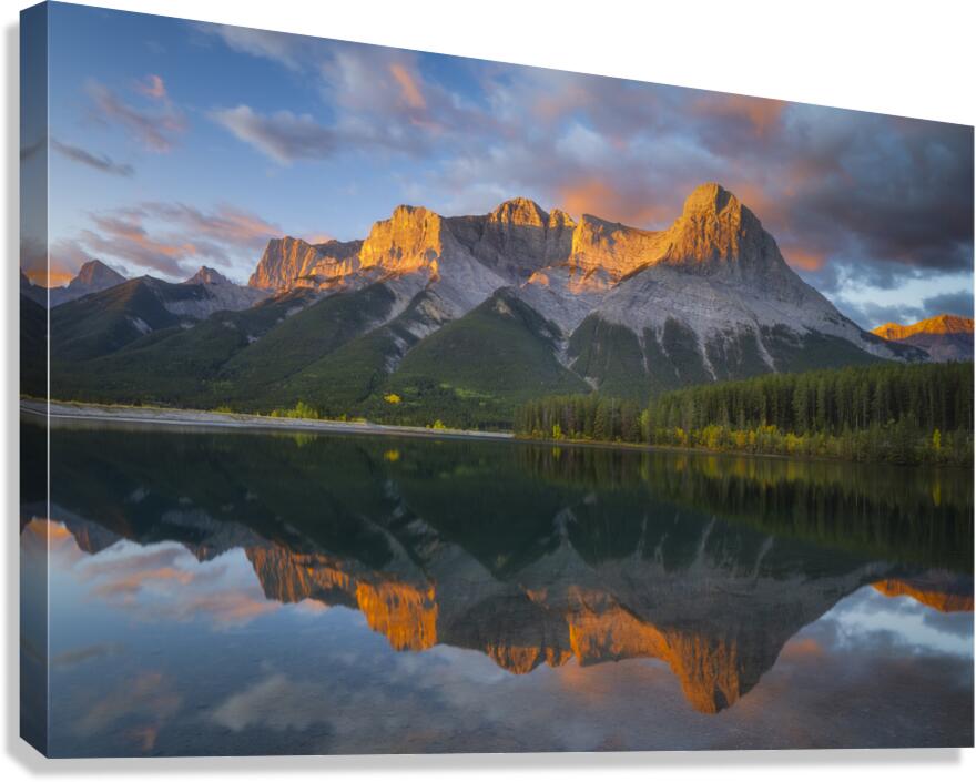Quarry Pond Sunrise Canvas Print