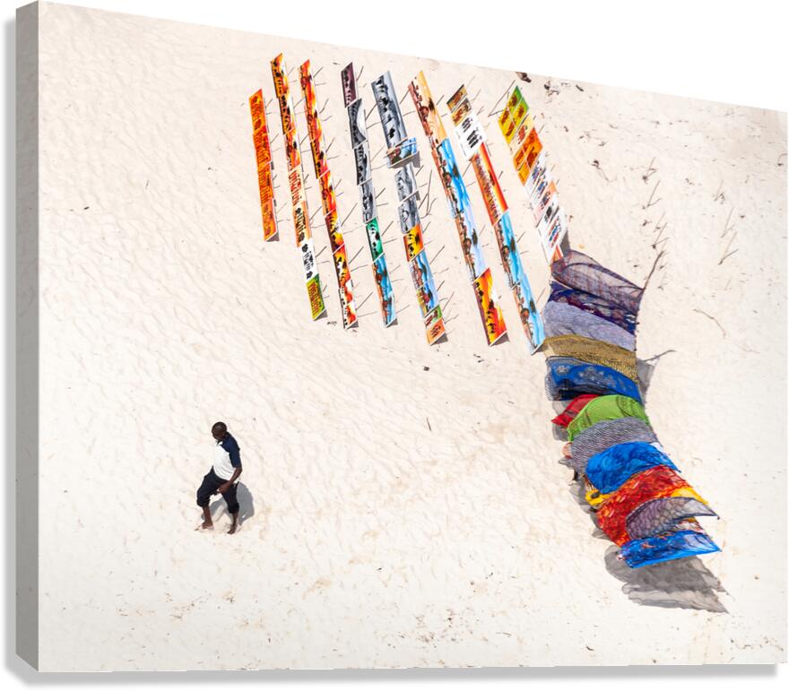Beach vendor Canvas Print