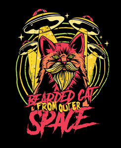 Bearded Cat From Outer Space