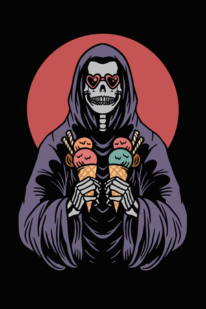 Grim Reaper Loves Ice Cream